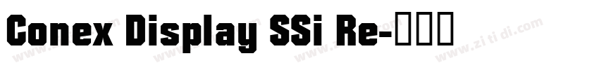 Conex Display SSi Re字体转换 Conex Display SSi Re字体转换